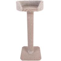 Когтеточка столбик лежанка крафт №5 ковролин L 37х37х82см 10 КФ-5