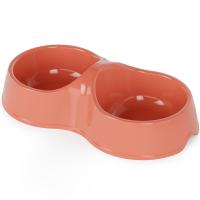 Миска двойная пластик 0,2л Эффи/34шт/М9048