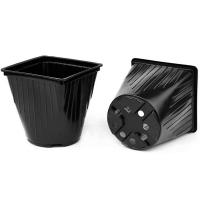Горшок для рассады 1,6л черный мягкий 13*13*13см КР13М