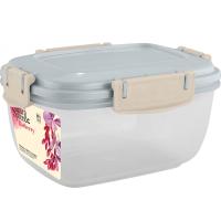 Контейнер д/пищ.прод. Barberry 0,45л прямоугольный с зажимом трюфель SE2245 /16шт/ПР 