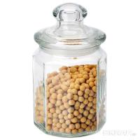 Банка для сыпучих продуктов стеклянная с крышкой 0,6л LATTINA 