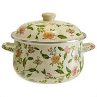 Кастрюля 5л эмаль с эмалированной крышкой Прованс EM-1513/6шт/ MetaLLoni