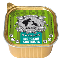 Корм для кошек ZooRing желе морской коктейль 100гр