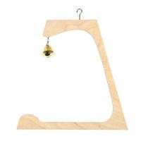 Игрушка д/птиц Качель деревянная с колокольчиком 15*0,6*165см/8547/Дарэлл