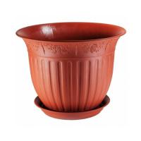 Цветочный горшок Виноград 4л терракот с поддоном 5PL0159