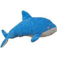 Игрушка с Дельфинчик с пищалкой голубой текстиль 32х21х16см/Ти148/Евро