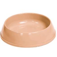 Миска одинарная пластик д/кошек ZERO нулевка 200мл бежевый/2234/Дарэлл