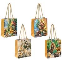 Пакет подарочный Новый год XS 12*14*6см 110437