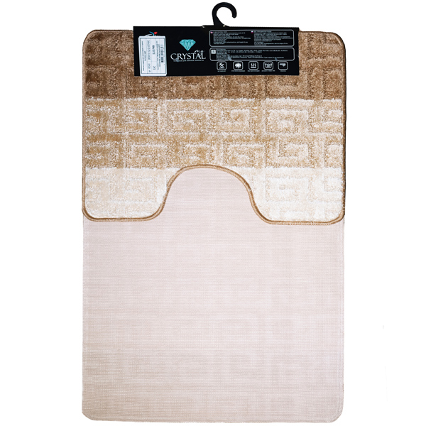 Комплект ковриков д/ванной и WC Рим 60*100/50*60см мокко МС2-500 /25шт/ My Crystal