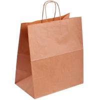БУМ63230 Пакет 240*140*280мм бумажный с кручеными ручками крафт 90г /250шт/