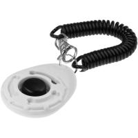 Кликер ZooOne на браслете с карабином белый 1019-11/Пет Лайн