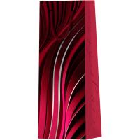 Пакет подарочный 12*36*8,5см "Vinous" матовое ламинирование под бутылкуMESHU/MS_61733/Рельеф