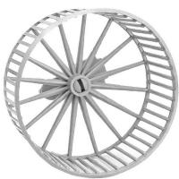 Игрушка д/грыз Колесо D90 Пластик сетка без подставки свет.серое/3091/Дарэлл