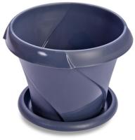 Кашпо "Флориана" 2,8л серый Д215 С386СЕР