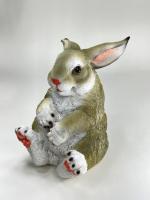 Зайка Cтепашка сидит (серый) L15W12,5H19  718185/F849