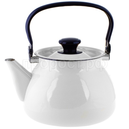 Чайник 3л с метал. ручкой сферич. белый без декора 42104-122-У4 /4шт/Керчь